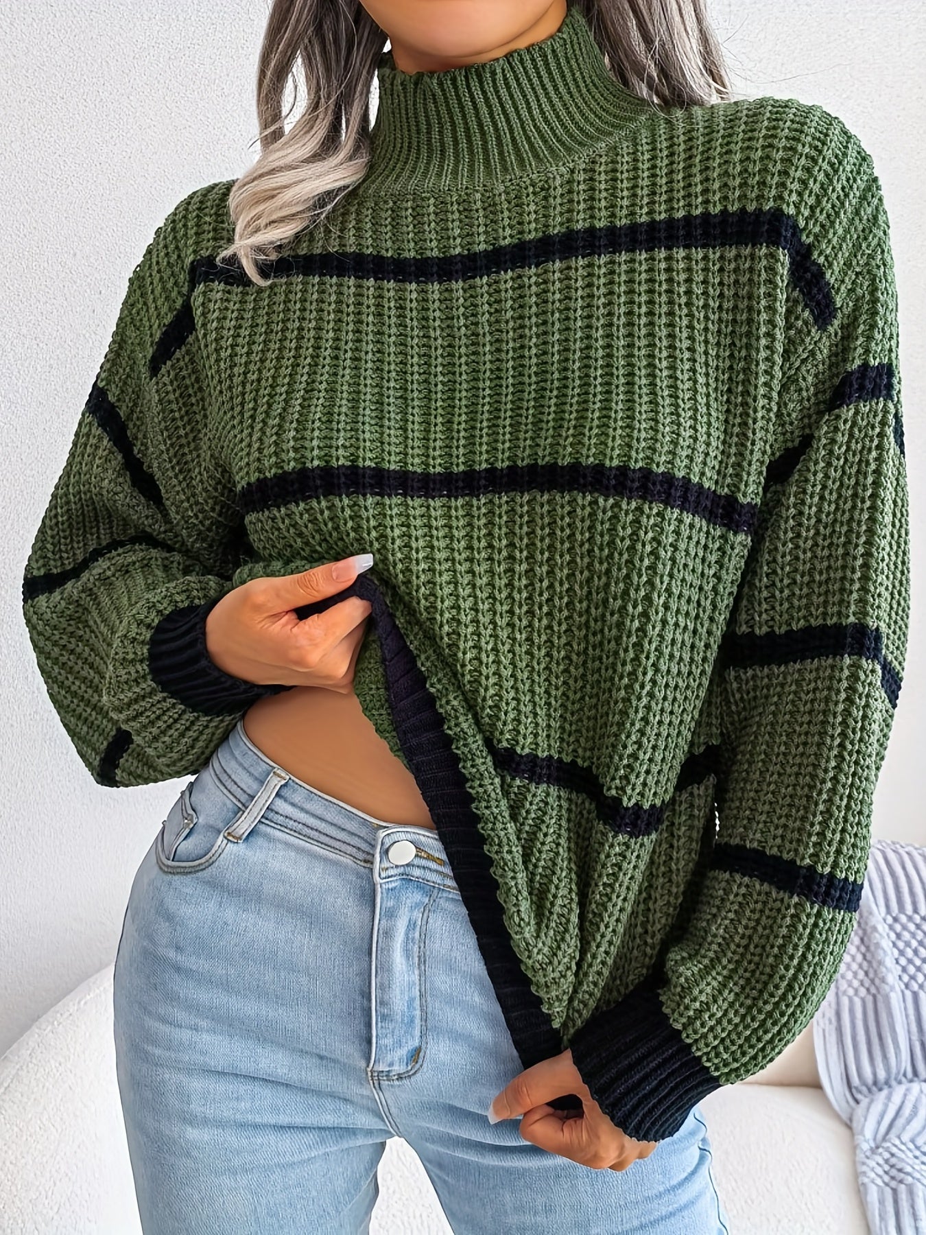 Striped Crew Neck Sweater