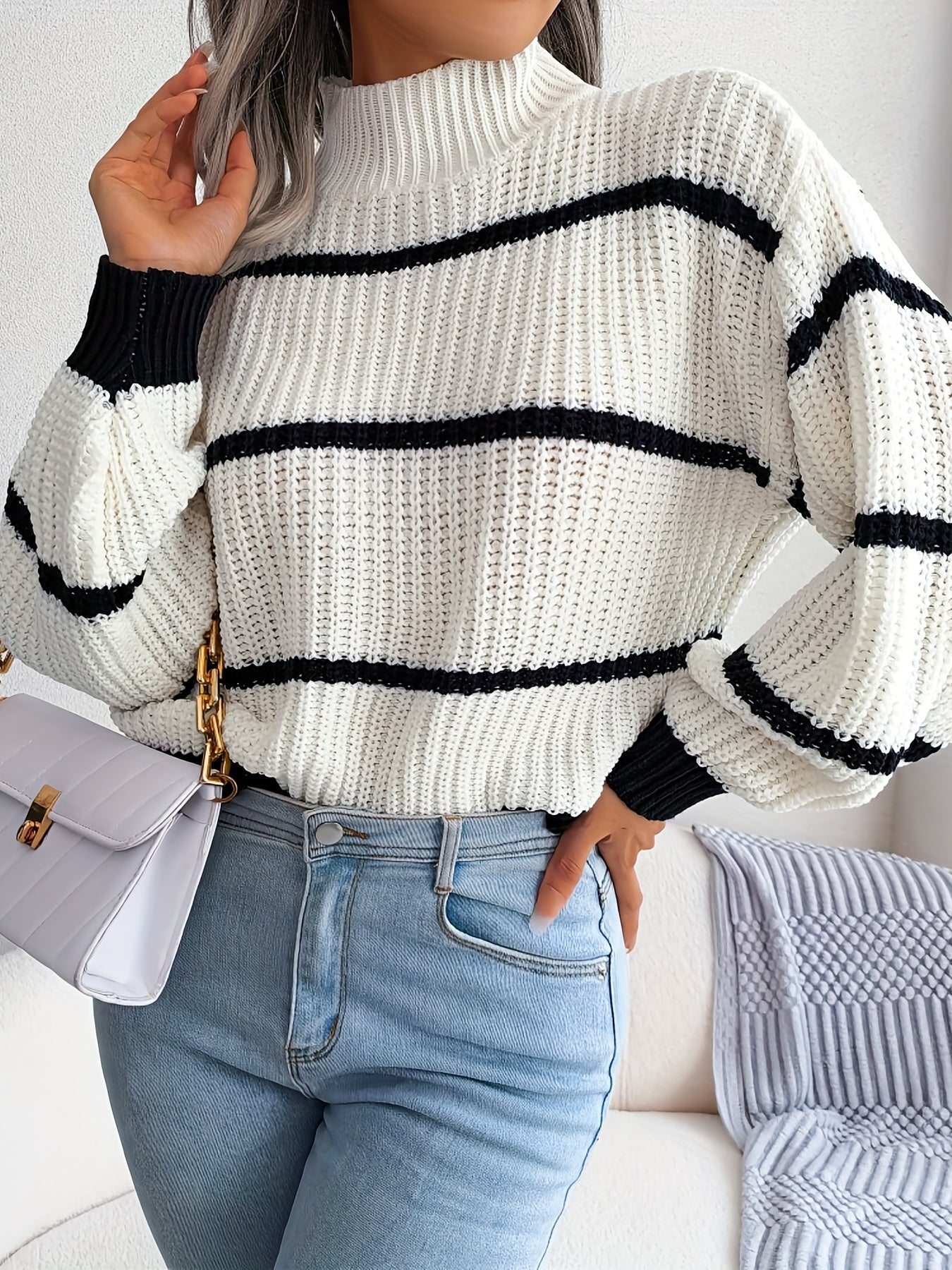 Striped Crew Neck Sweater