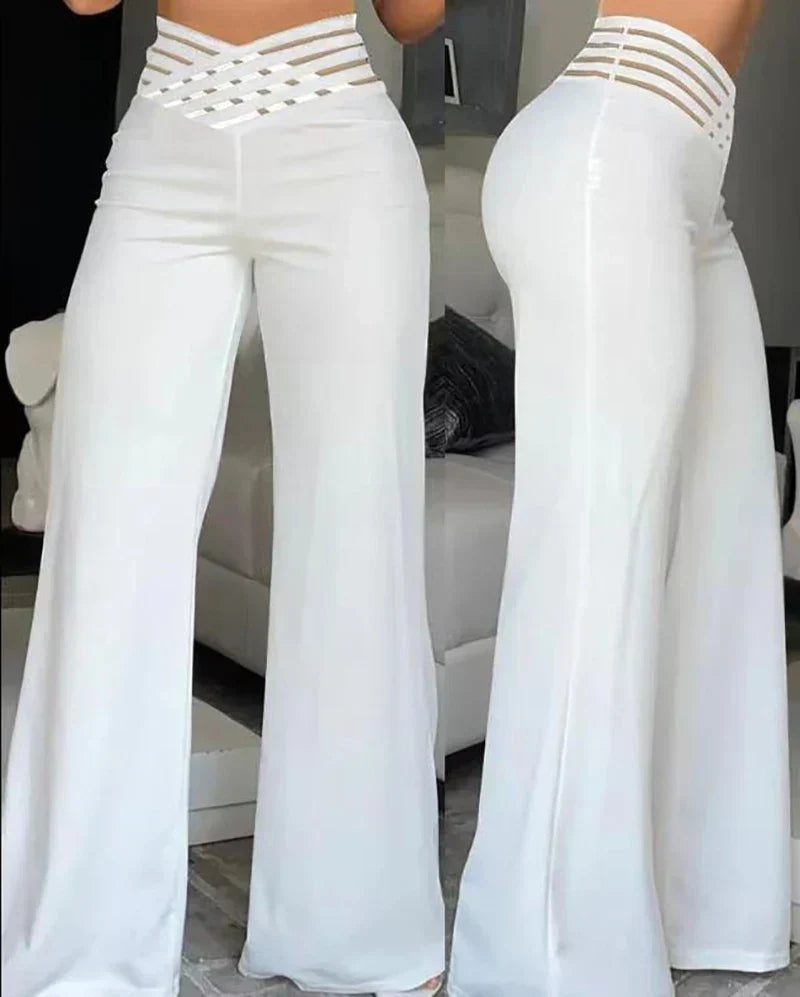 High-Waisted Flared Pants For Women