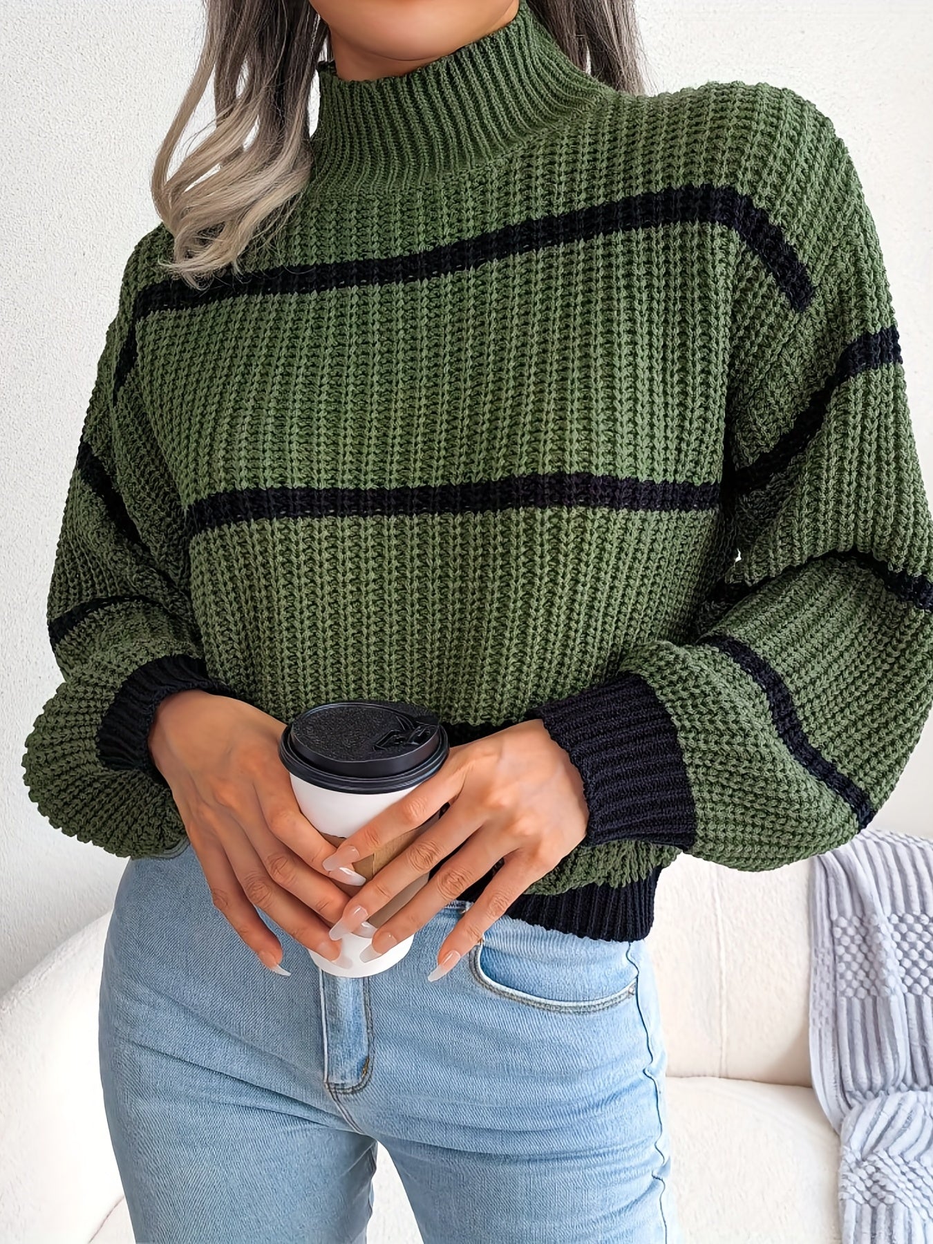 Striped Crew Neck Sweater